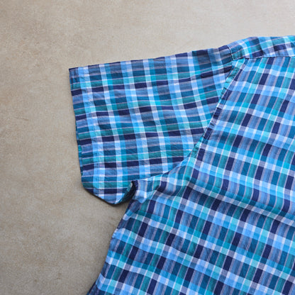 Nautica Plaid Short Sleeve Button Up Shirt - L