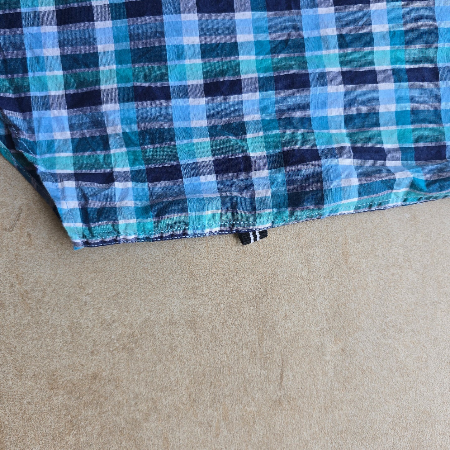 Nautica Plaid Short Sleeve Button Up Shirt - L