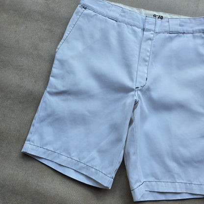 Dickies 874 White Shorts - 34