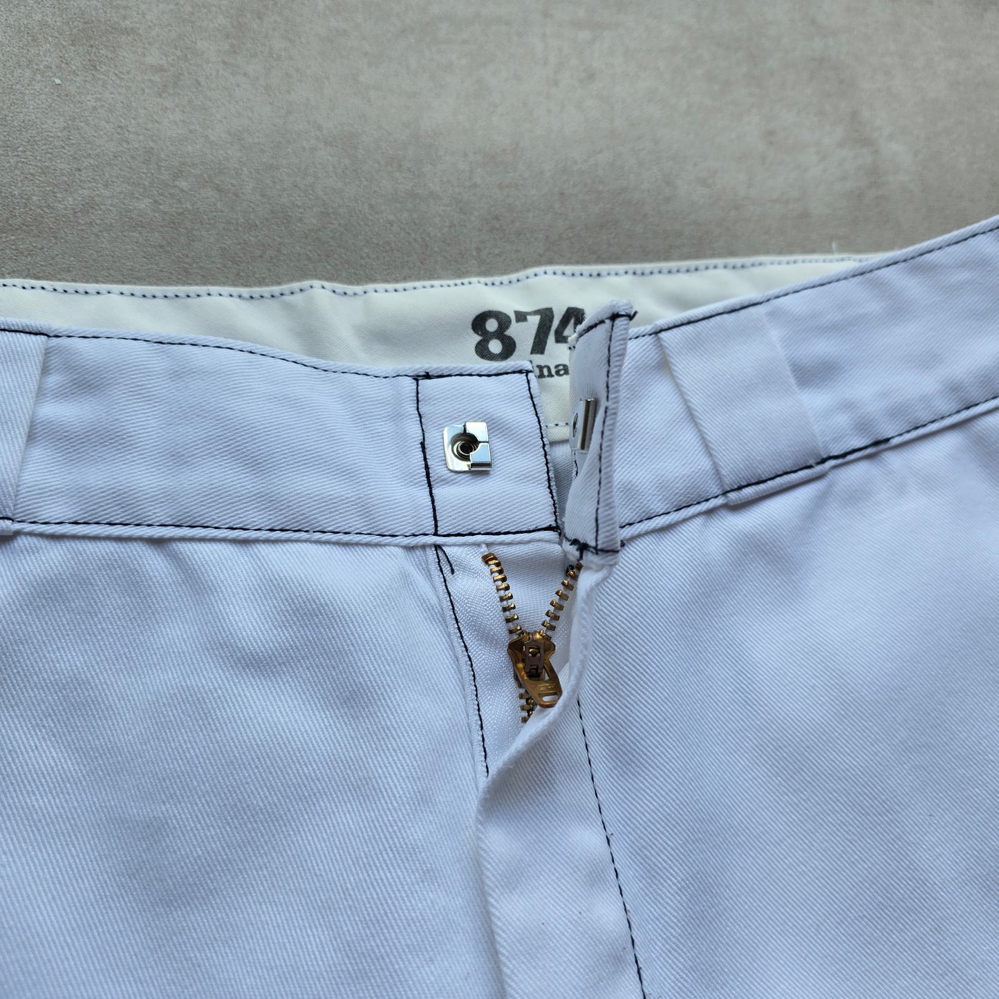Dickies 874 White Shorts - 34