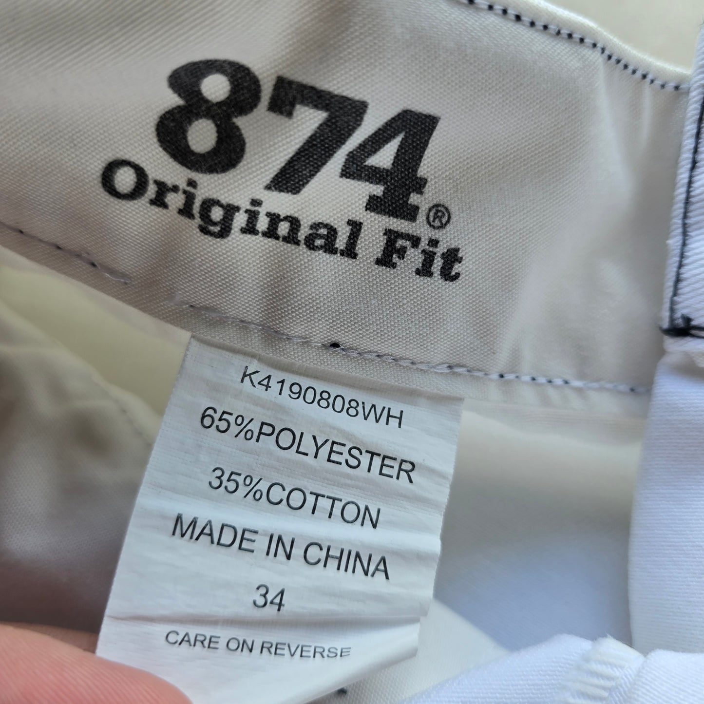 Dickies 874 White Shorts - 34