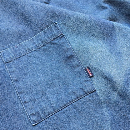 Vintage Dickies Sun Faded Denim Shirt - XL