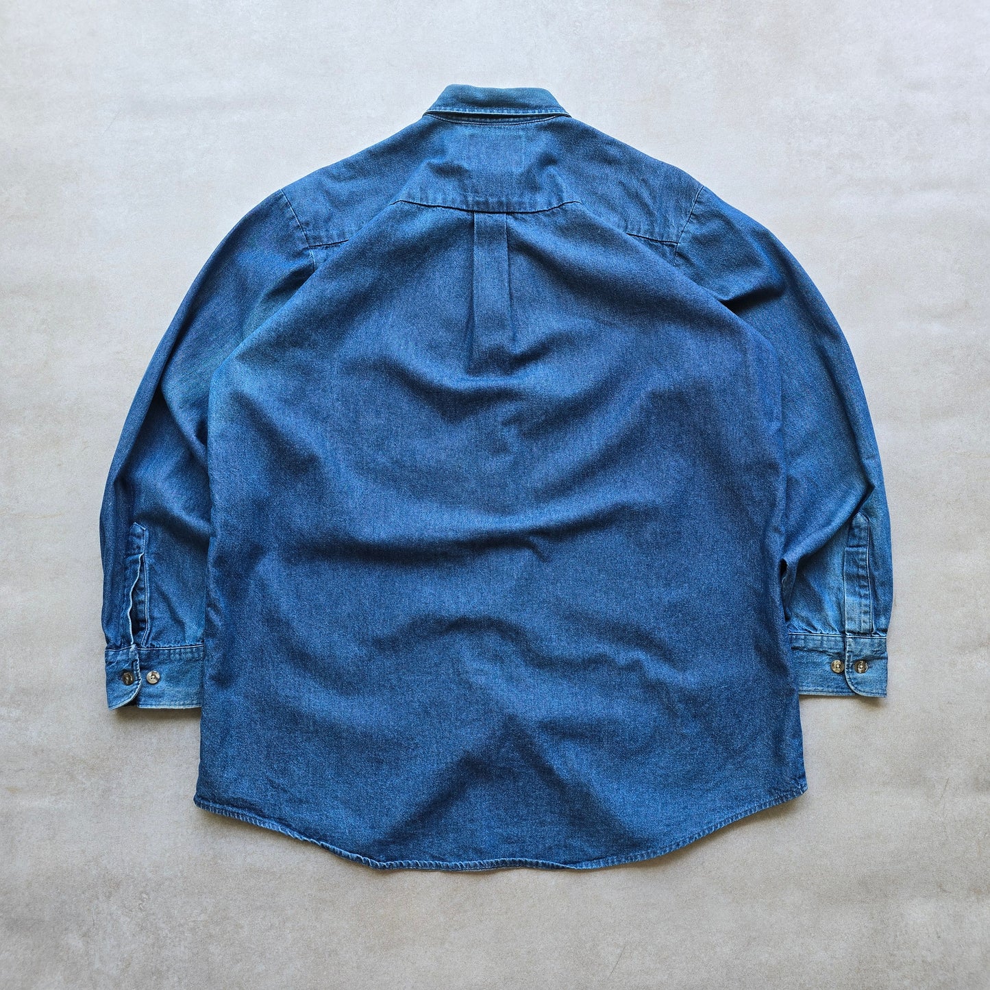 Vintage Dickies Sun Faded Denim Shirt - XL