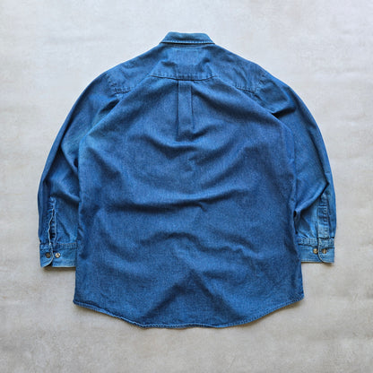 Vintage Dickies Sun Faded Denim Shirt - XL