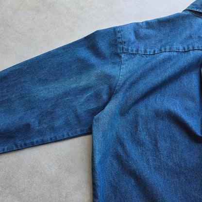 Vintage Dickies Sun Faded Denim Shirt - XL