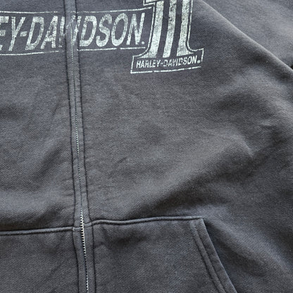 Harley Davidson Faded Full Zip Hoodie - XXL