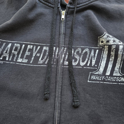Harley Davidson Faded Full Zip Hoodie - XXL