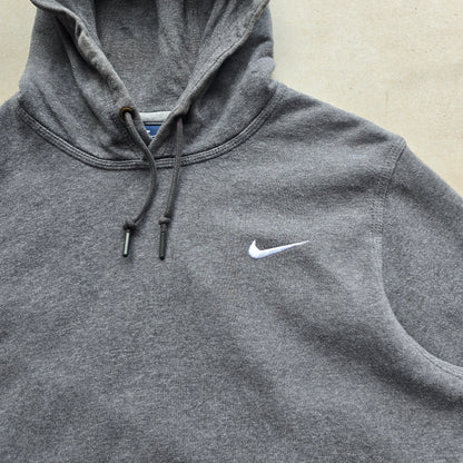Y2K Nike Embroidered Swoosh Hoodie - M