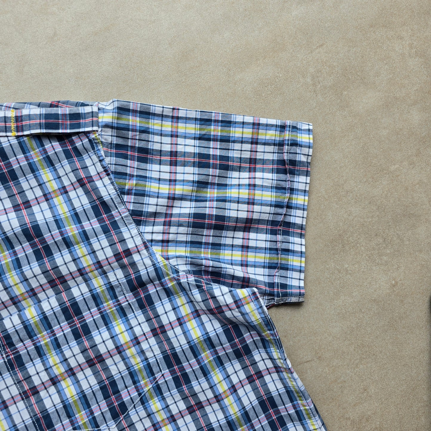 Nautica Plaid Short Sleeve Button Up Shirt - XL