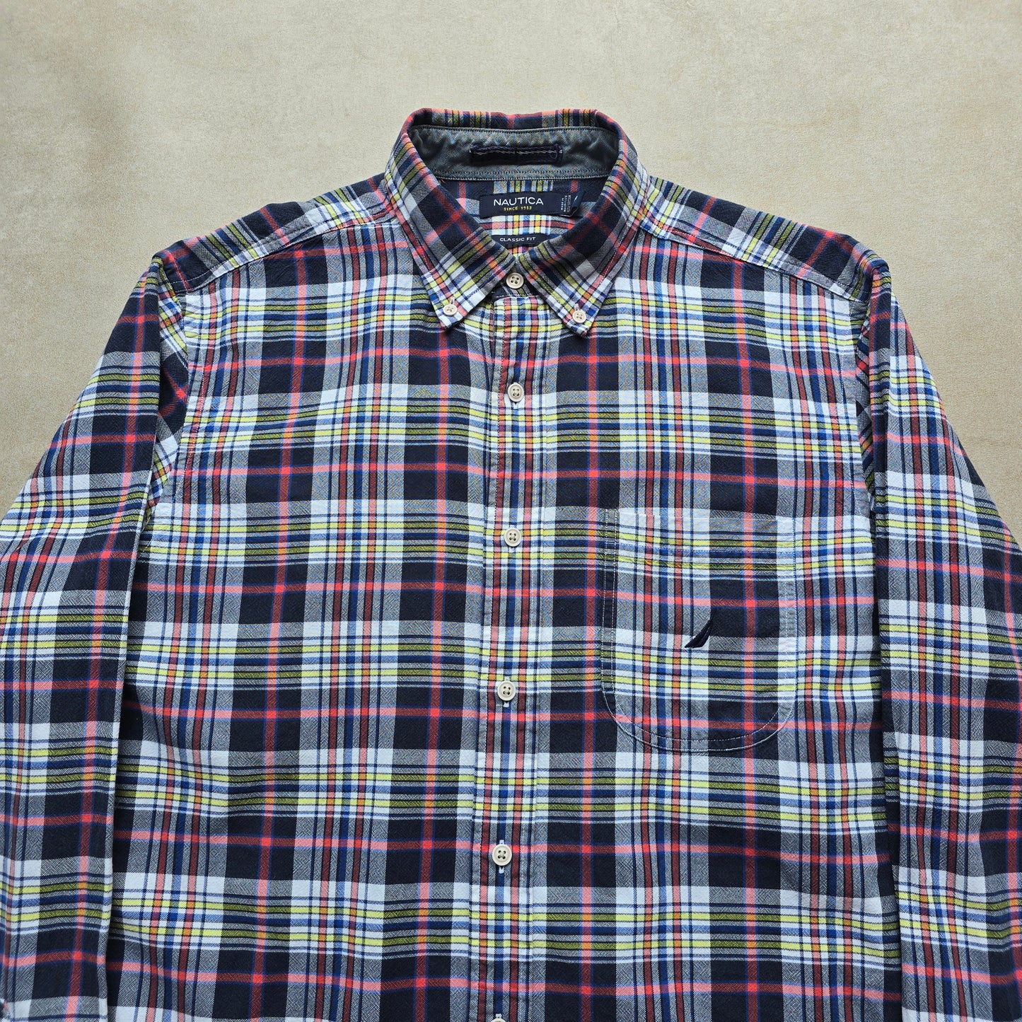 Nautica Long Sleeve Button Up Shirt - M