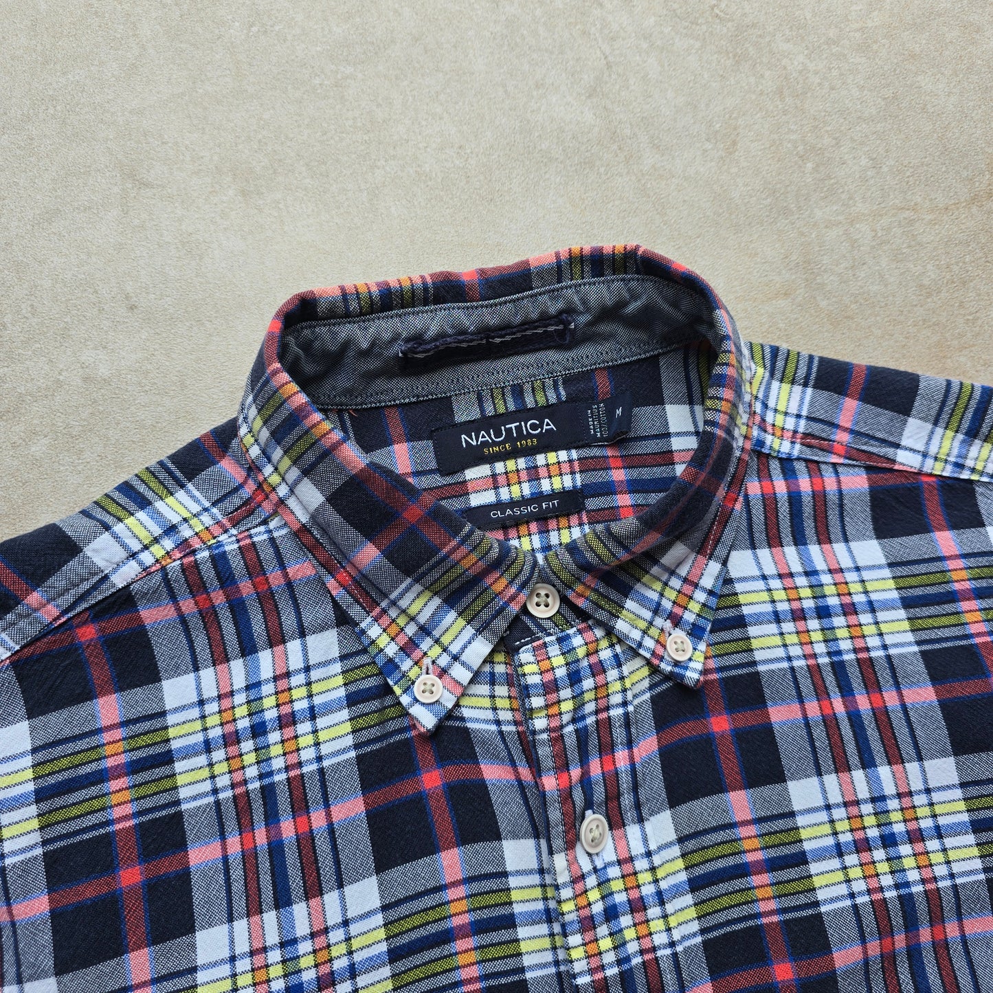 Nautica Long Sleeve Button Up Shirt - M