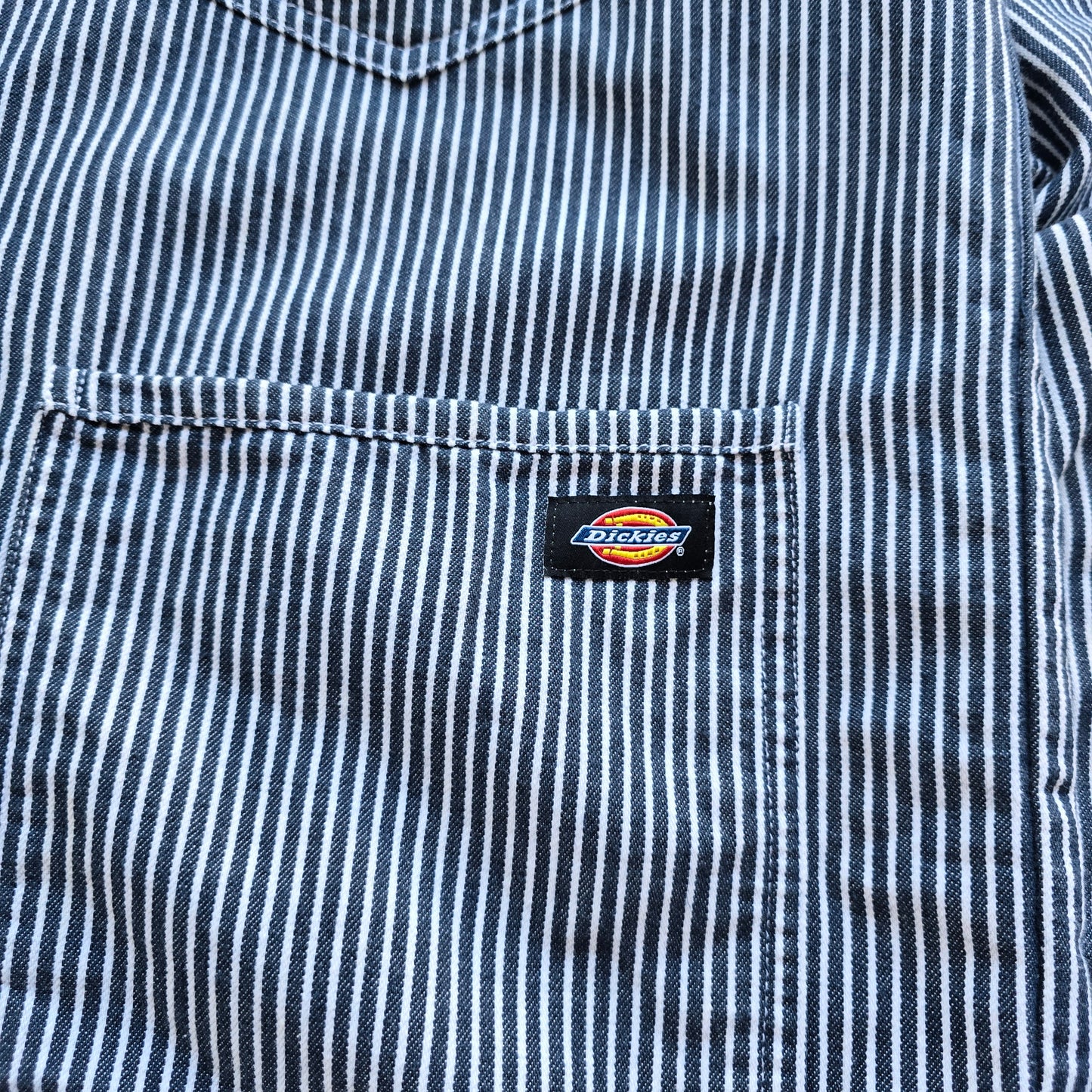 Dickies Hickory Stripe Button Up Shirt -  L