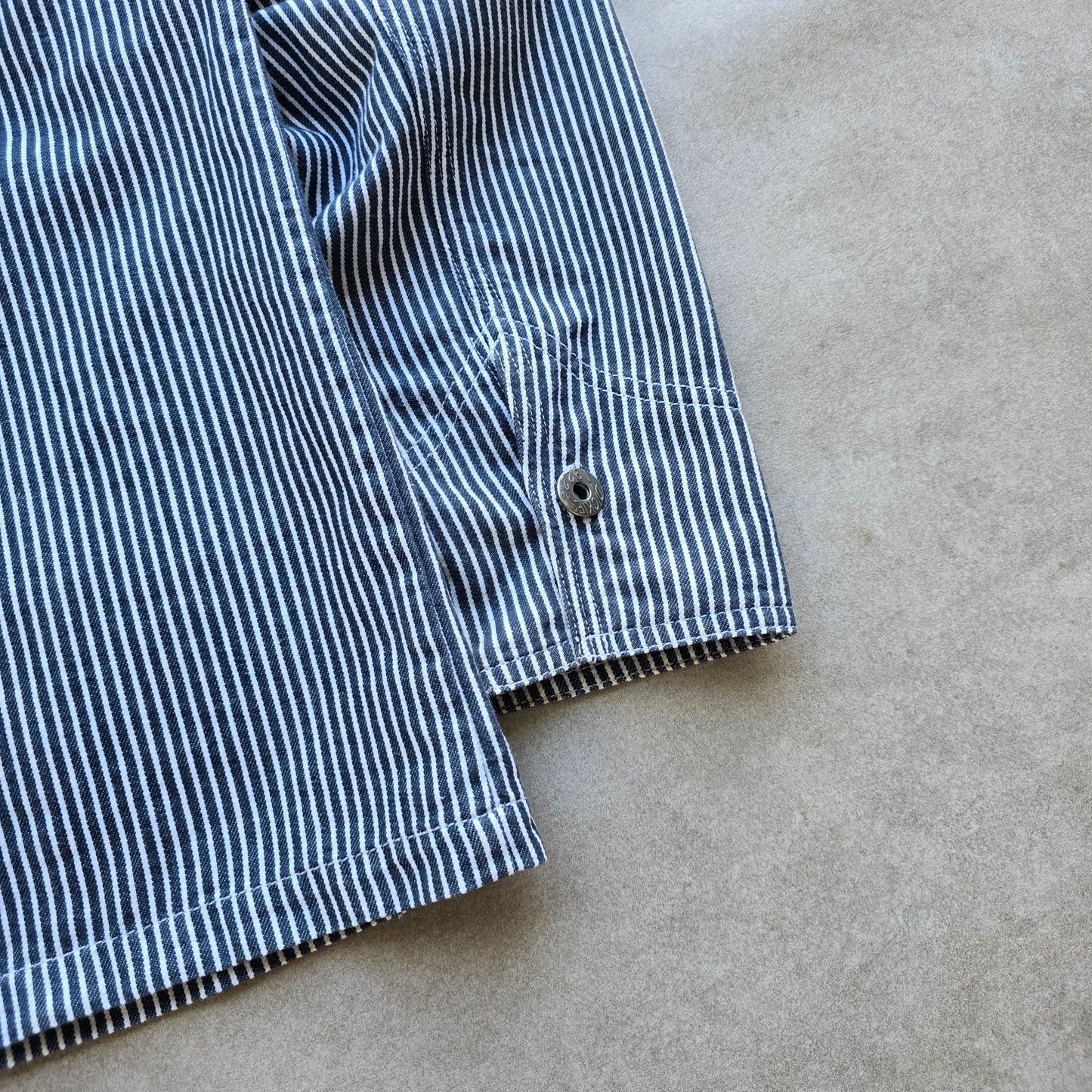 Dickies Hickory Stripe Button Up Shirt -  L
