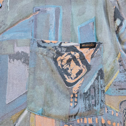 Wrangler Abstract Button Up Shirt - XL