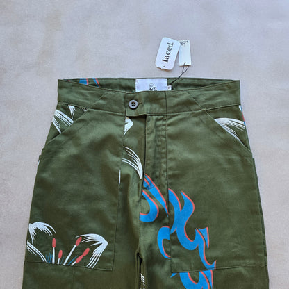 Jungles Tribal Flower Workwear Pants (NEW) - 30