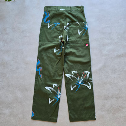 Jungles Tribal Flower Workwear Pants (NEW) - 30
