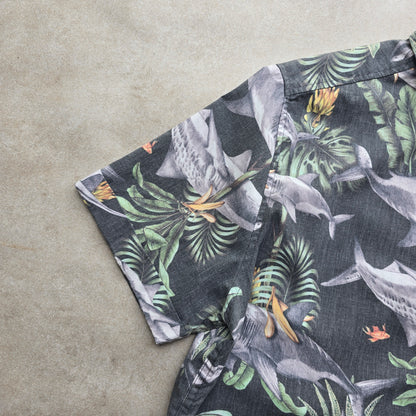 Mambo Loud Sharks Button Up Shirt - S