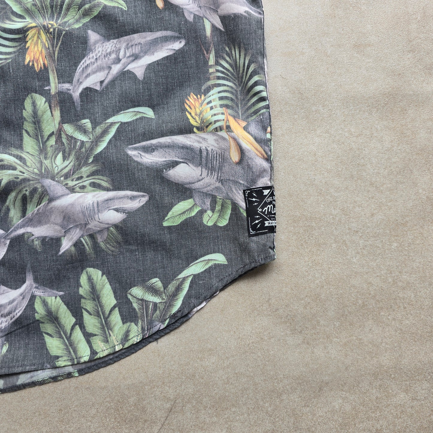 Mambo Loud Sharks Button Up Shirt - S