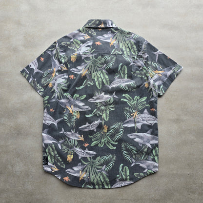 Mambo Loud Sharks Button Up Shirt - S