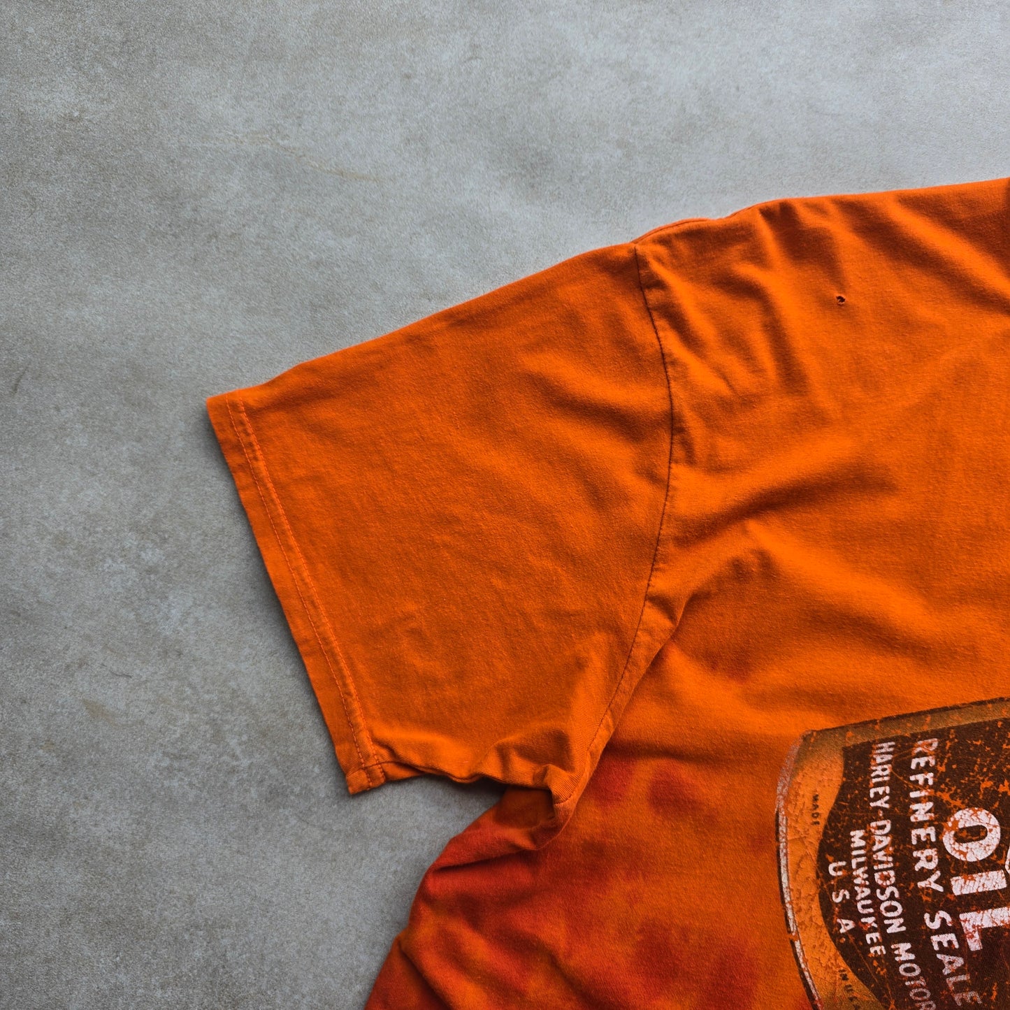 Harley Davidson Oil Can Tie Dye Tee - L
