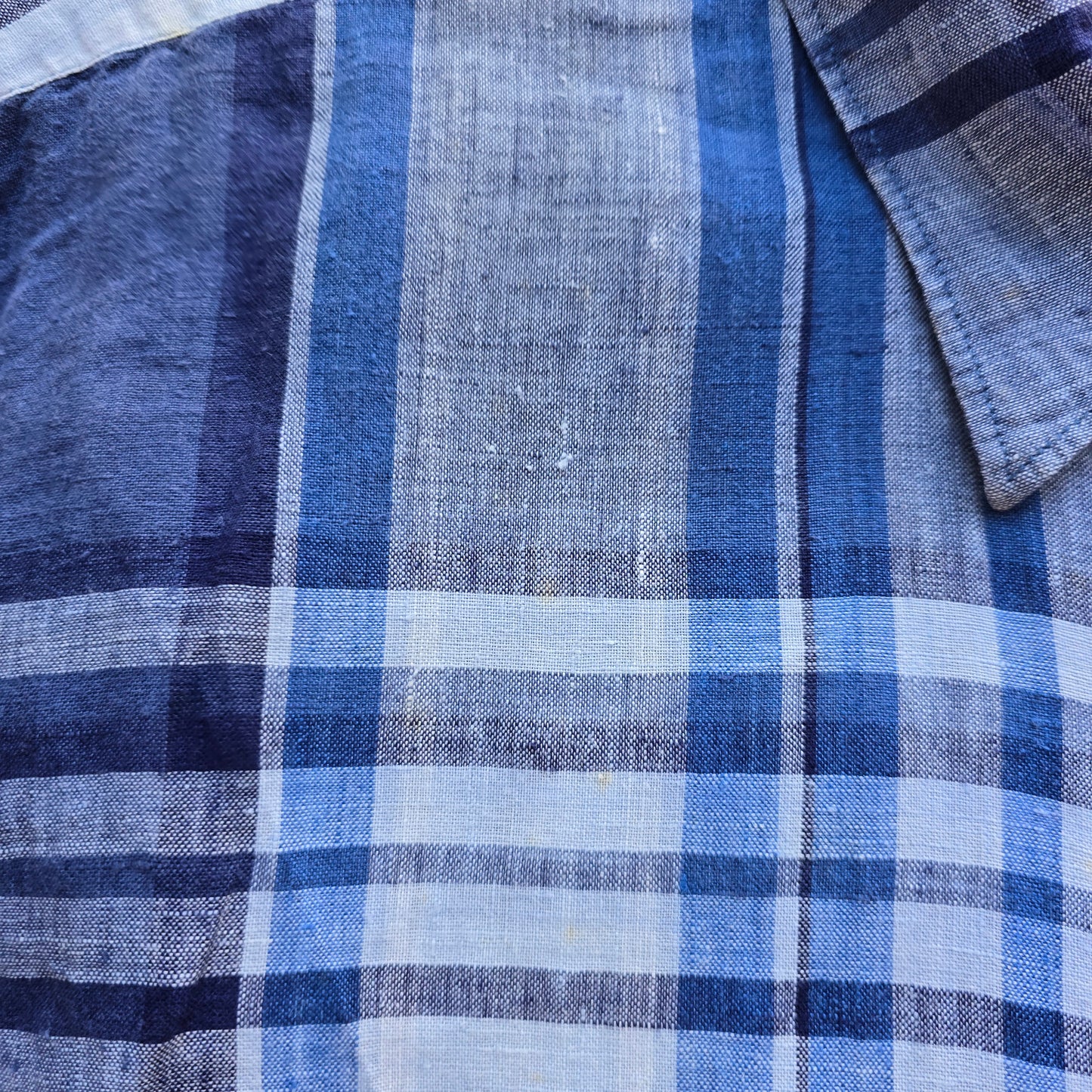 Nautica Linen Short Sleeve Button Up Shirt - M/L