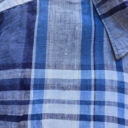Nautica Linen Short Sleeve Button Up Shirt - M/L