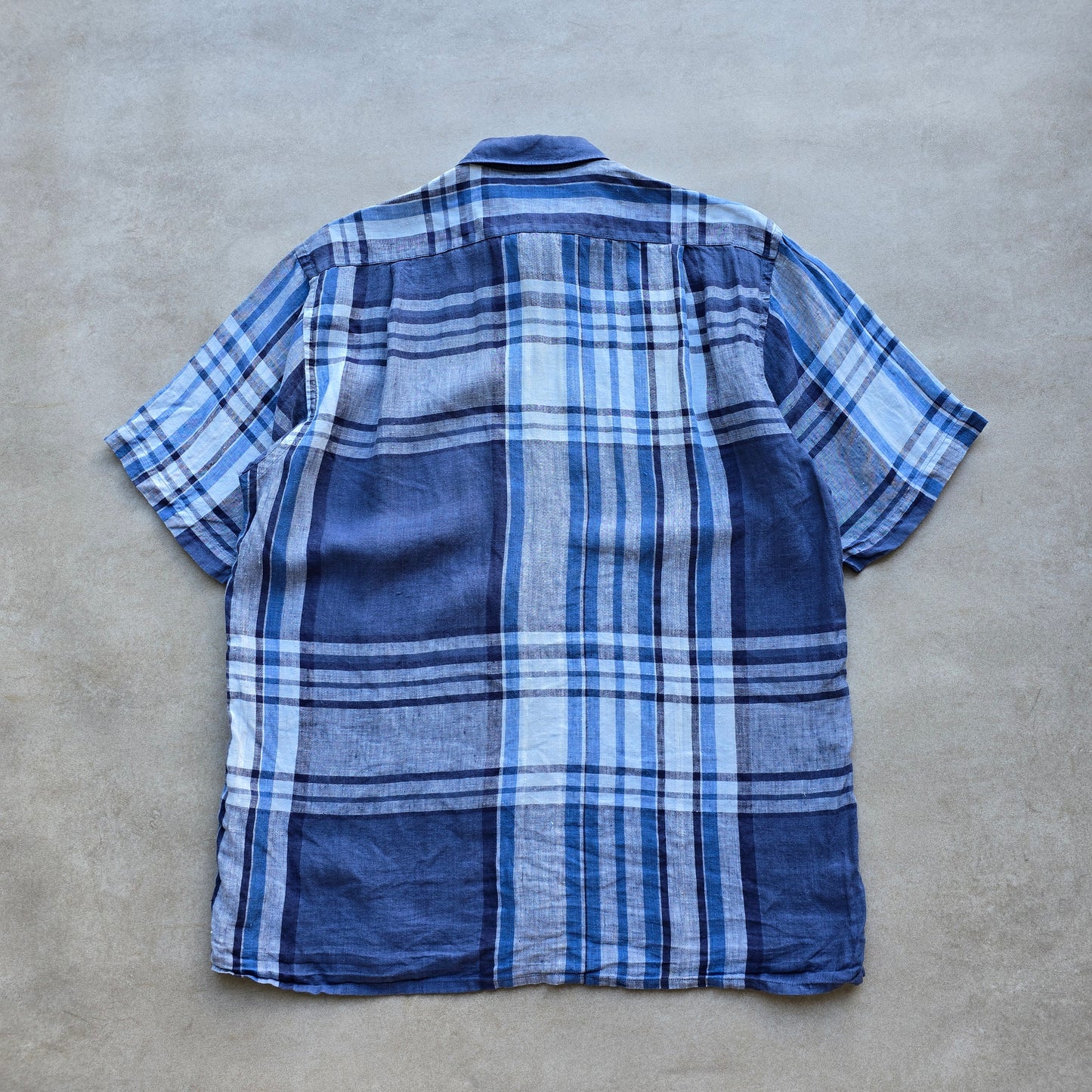 Nautica Linen Short Sleeve Button Up Shirt - M/L