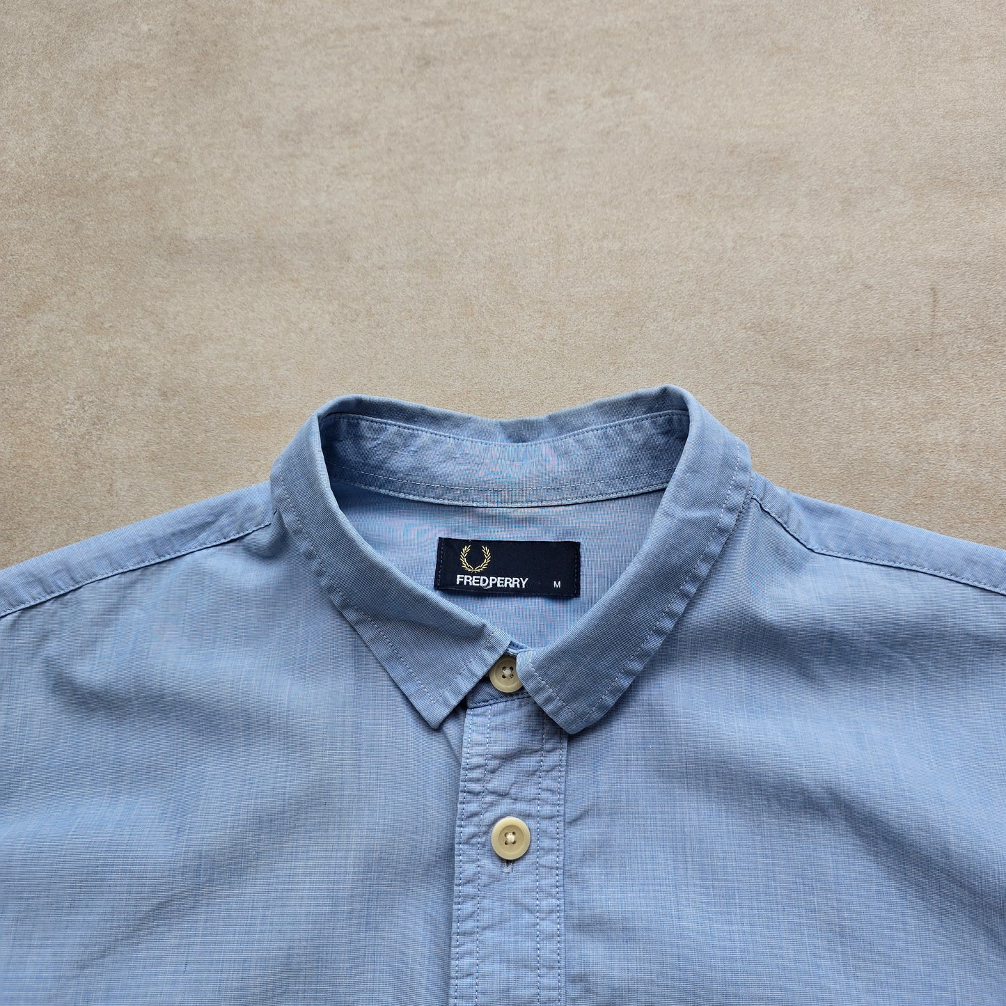 Fred Perry Long Sleeve Button Up Shirt - M