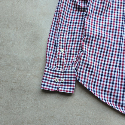 Armani Jeans Check Long Sleeve Button Up Shirt - L