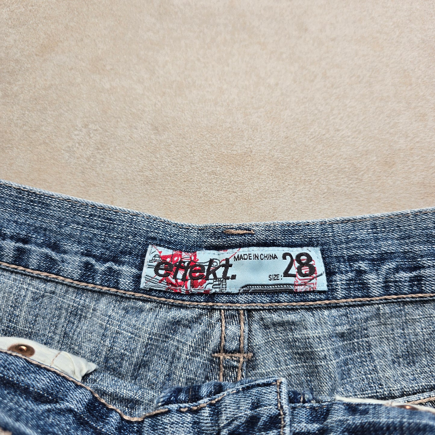 Y2K Effekt Denim Jorts - 28