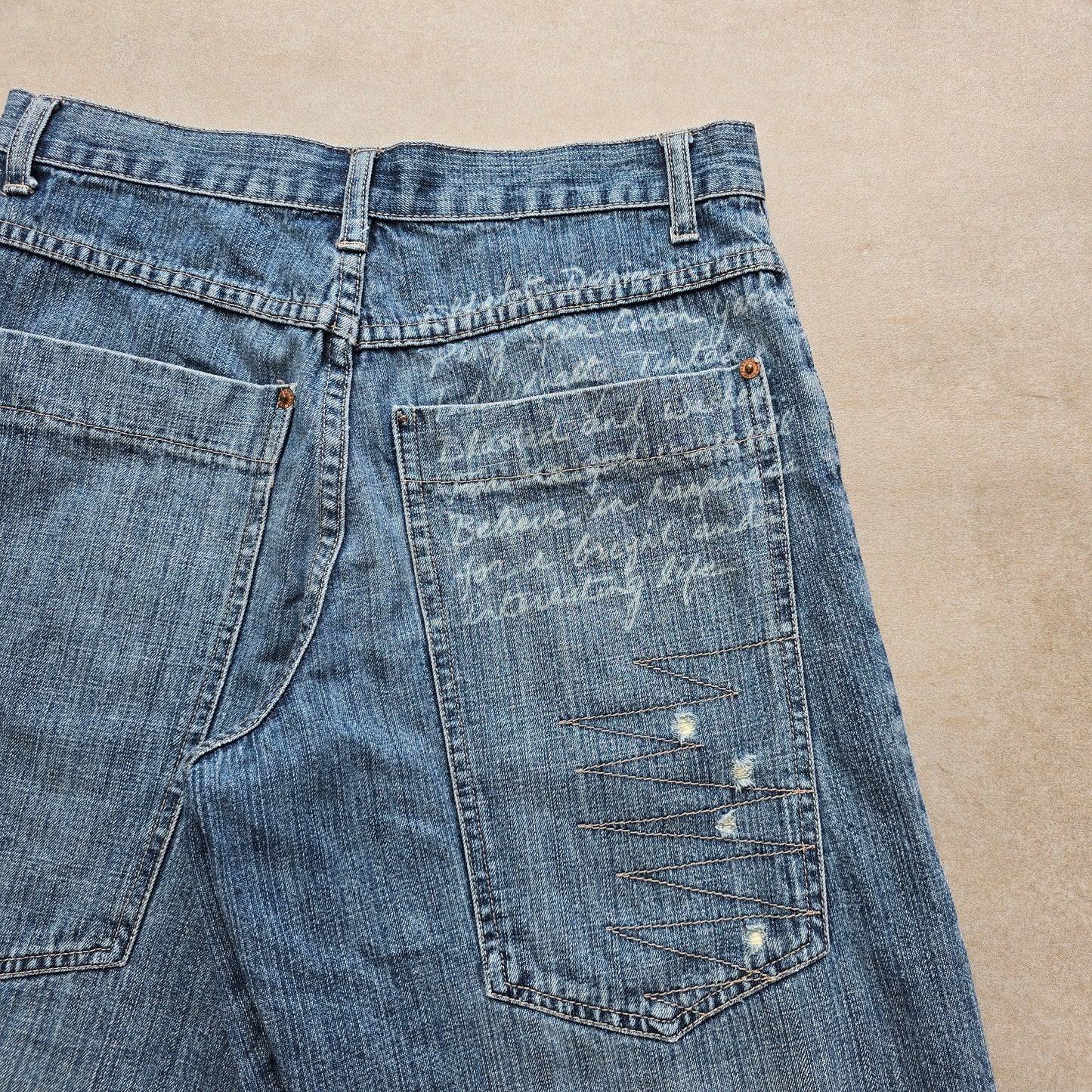 Y2K Effekt Denim Jorts - 28