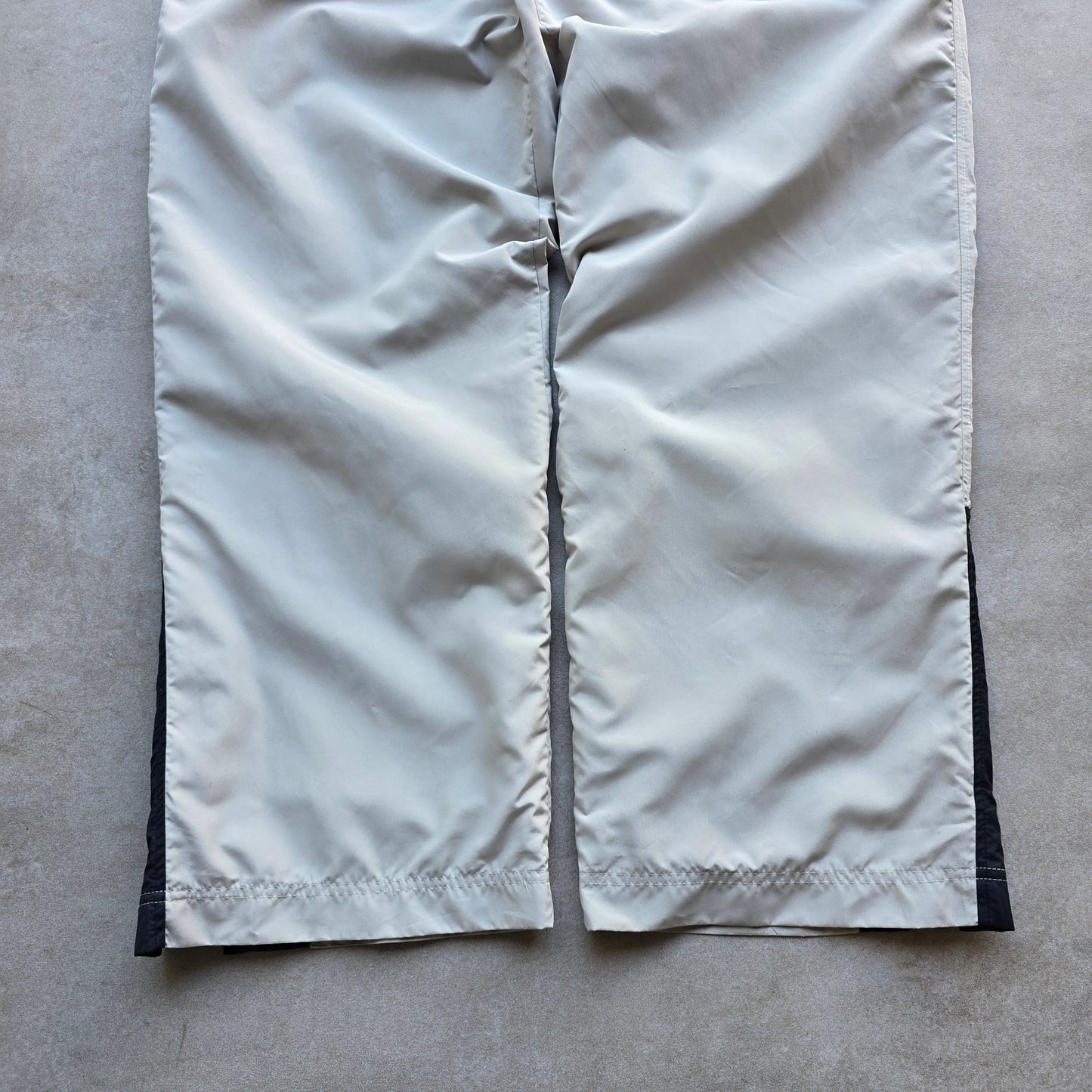Vintage Nike Embroidered Swoosh Ankle Zip Track Pants - L