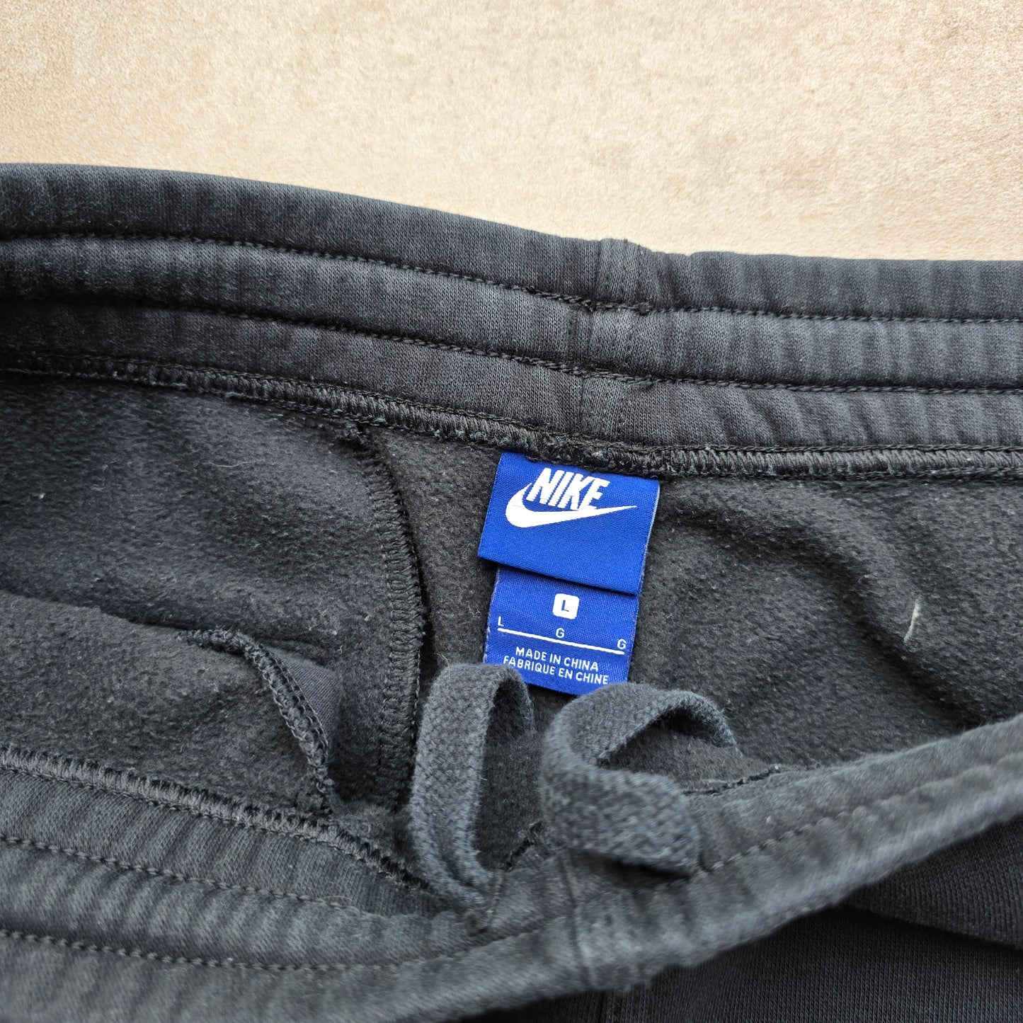 Y2K Nike Embroidered Swoosh Sweat Pants - WMNS L