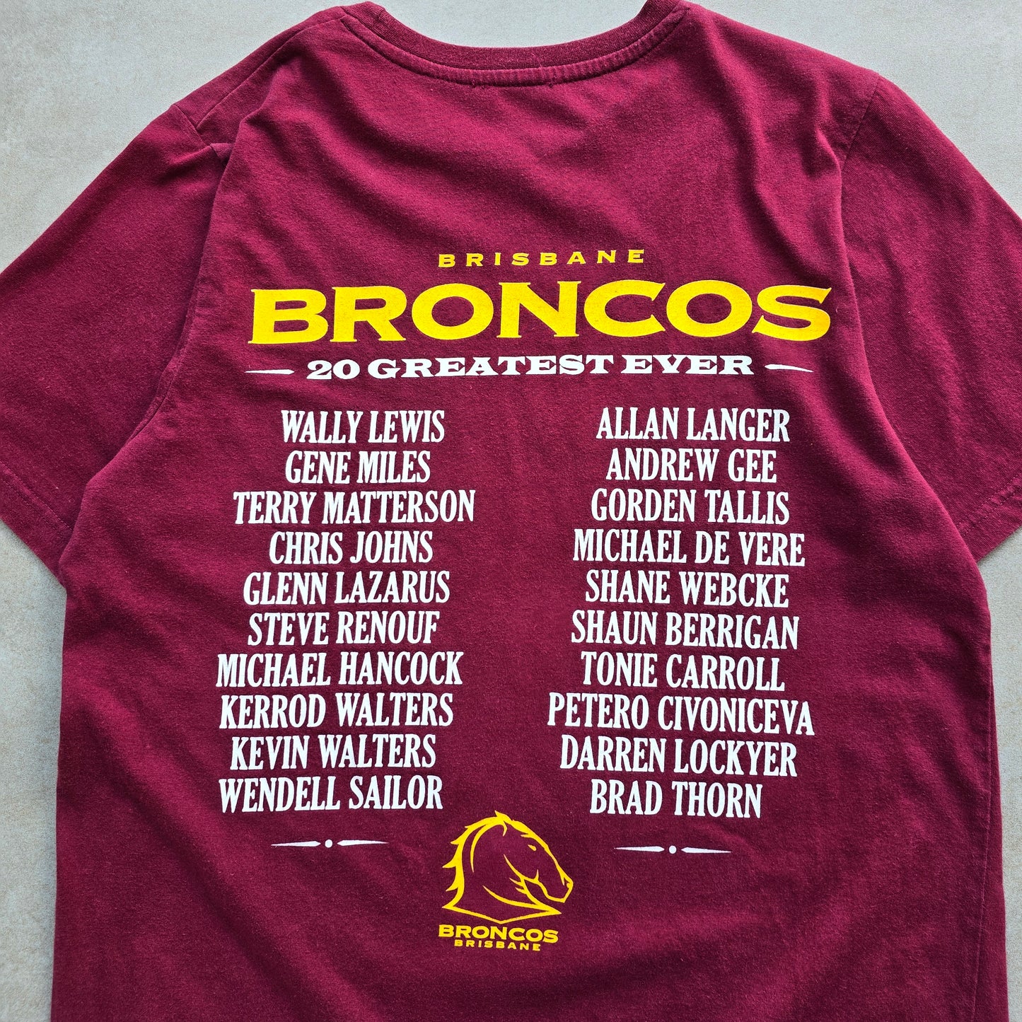 NRL Brisbane Broncos 2007 Tee - S/M