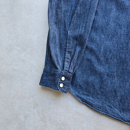 Levi's Pearl Snap Long Sleeve Denim Shirt - L