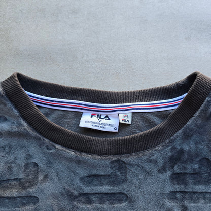 Fila Velour Monogram Sweatshirt - M