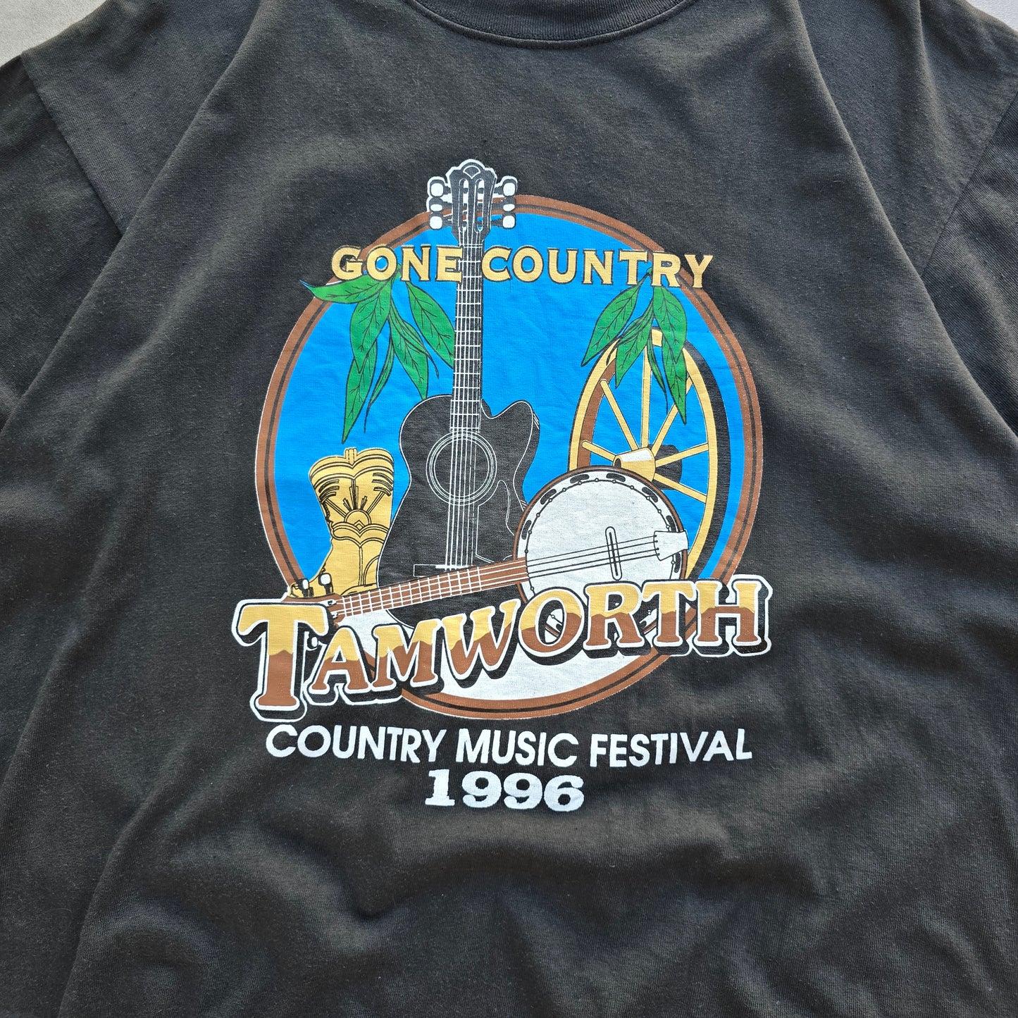 Vintage 1996 Tamworth Country Music Festival Tee - L