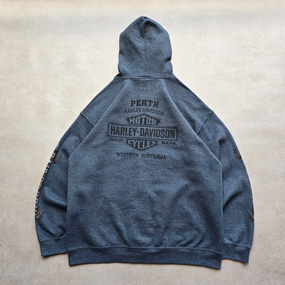 Harley Davidson Full Zip Hoodie - L