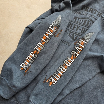 Harley Davidson Full Zip Hoodie - L