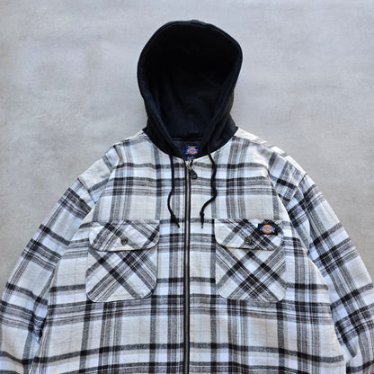 Vintage Dickies Flannel Plaid Hooded Jacket - M/L
