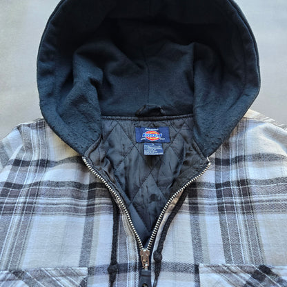 Vintage Dickies Flannel Plaid Hooded Jacket - M/L