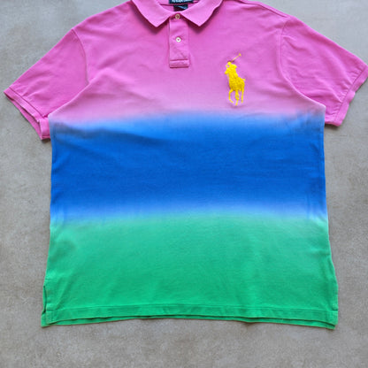 Vintage Ralph Lauren Dip Dye Polo Shirt - L
