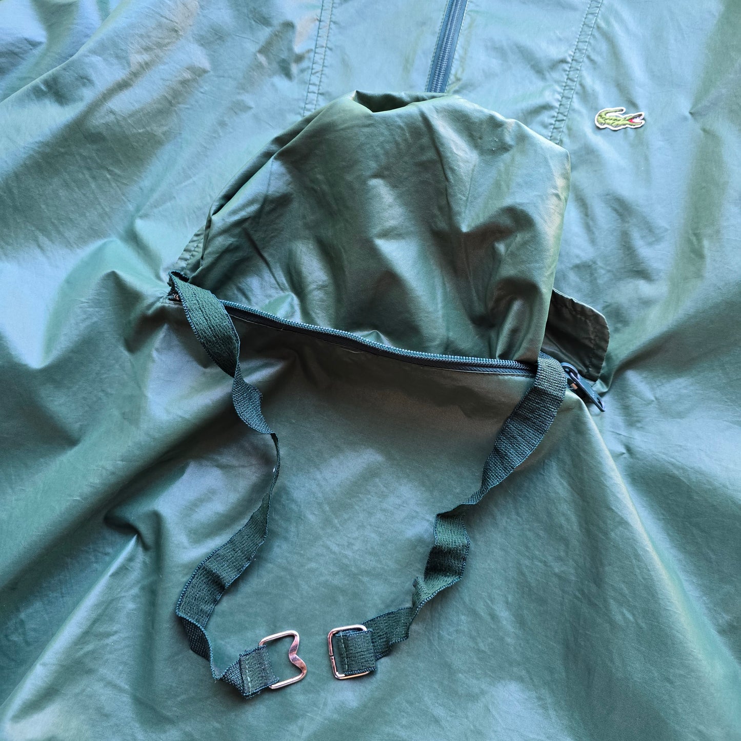 Vintage Lacoste Packable Windbreaker Jacket - M