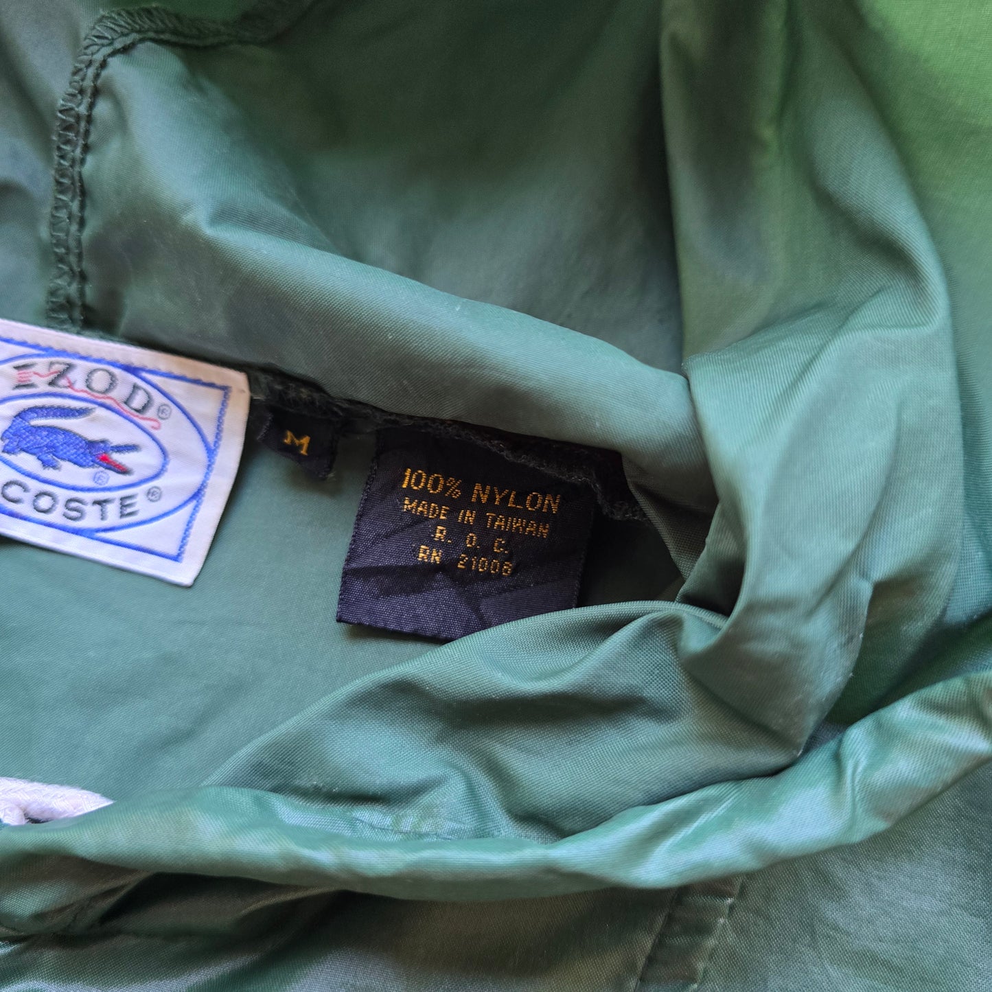 Vintage Lacoste Packable Windbreaker Jacket - M