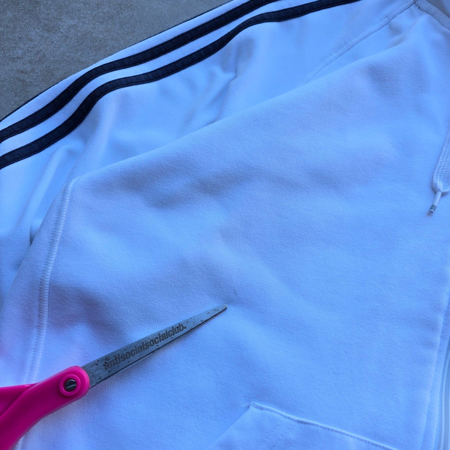 Y2K Adidas Full Zip Hoodie - L