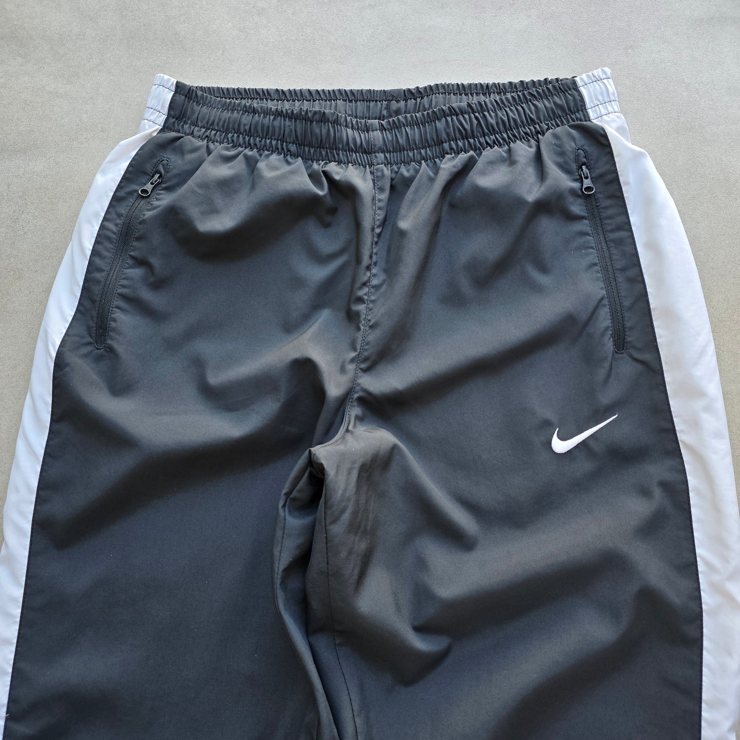 Y2K Nike Embroidered Swoosh Track Pants - M