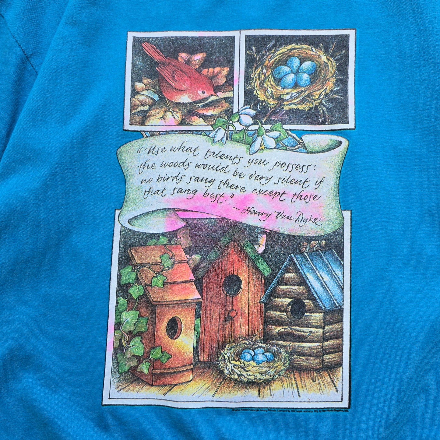 Vintage Henry Van Dyke Poem Tee - S