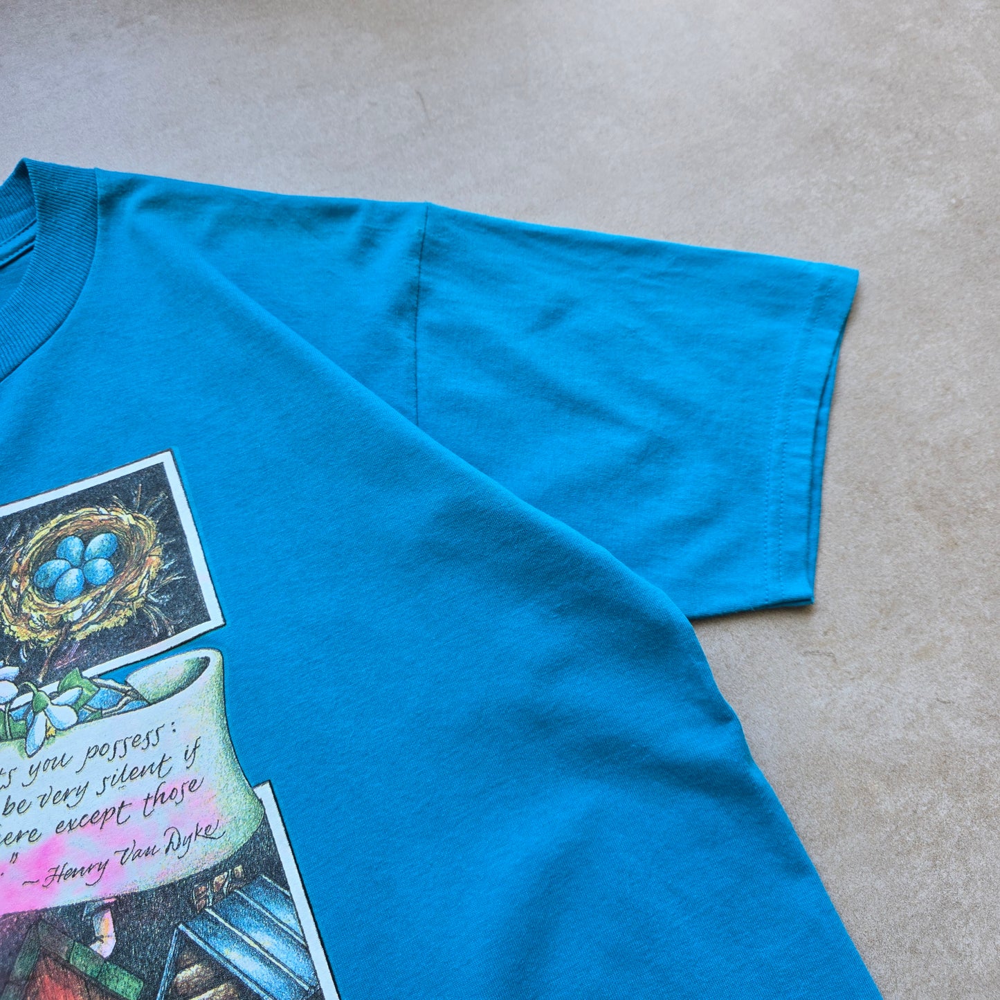 Vintage Henry Van Dyke Poem Tee - S