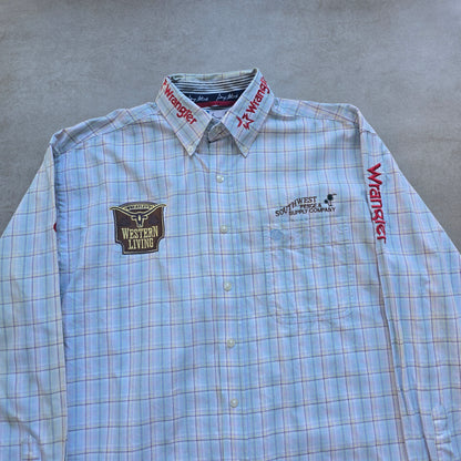 Vintage Wrangler Long Sleeve Button Up Shirt - L