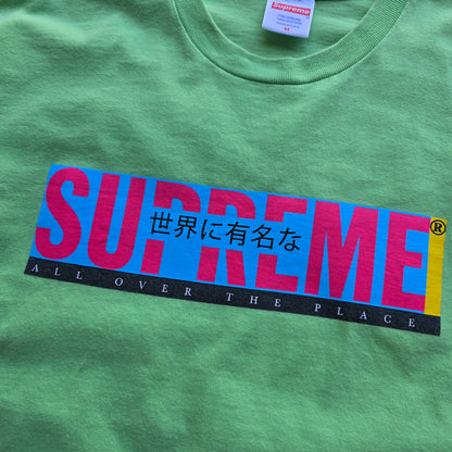 Supreme All Over Lime Tee - M